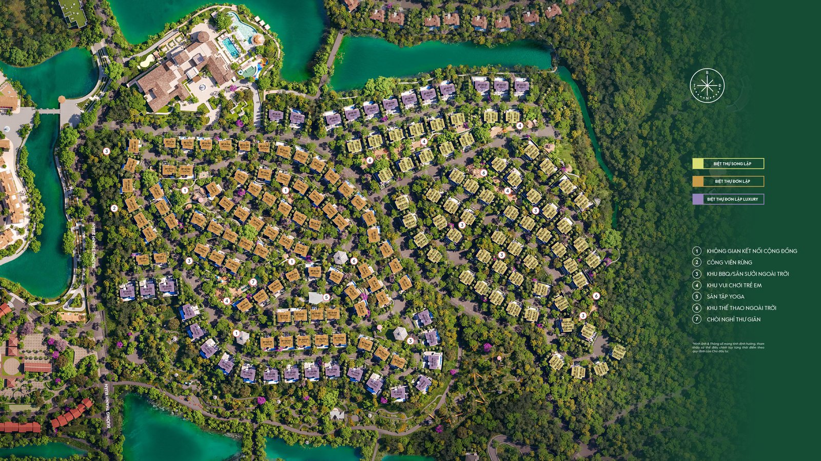 Mặt bằng phân khu Valley Park Residences tại dự án biệt thự Thanh Xuân Valley — từ tài liệu dự án chính thức.