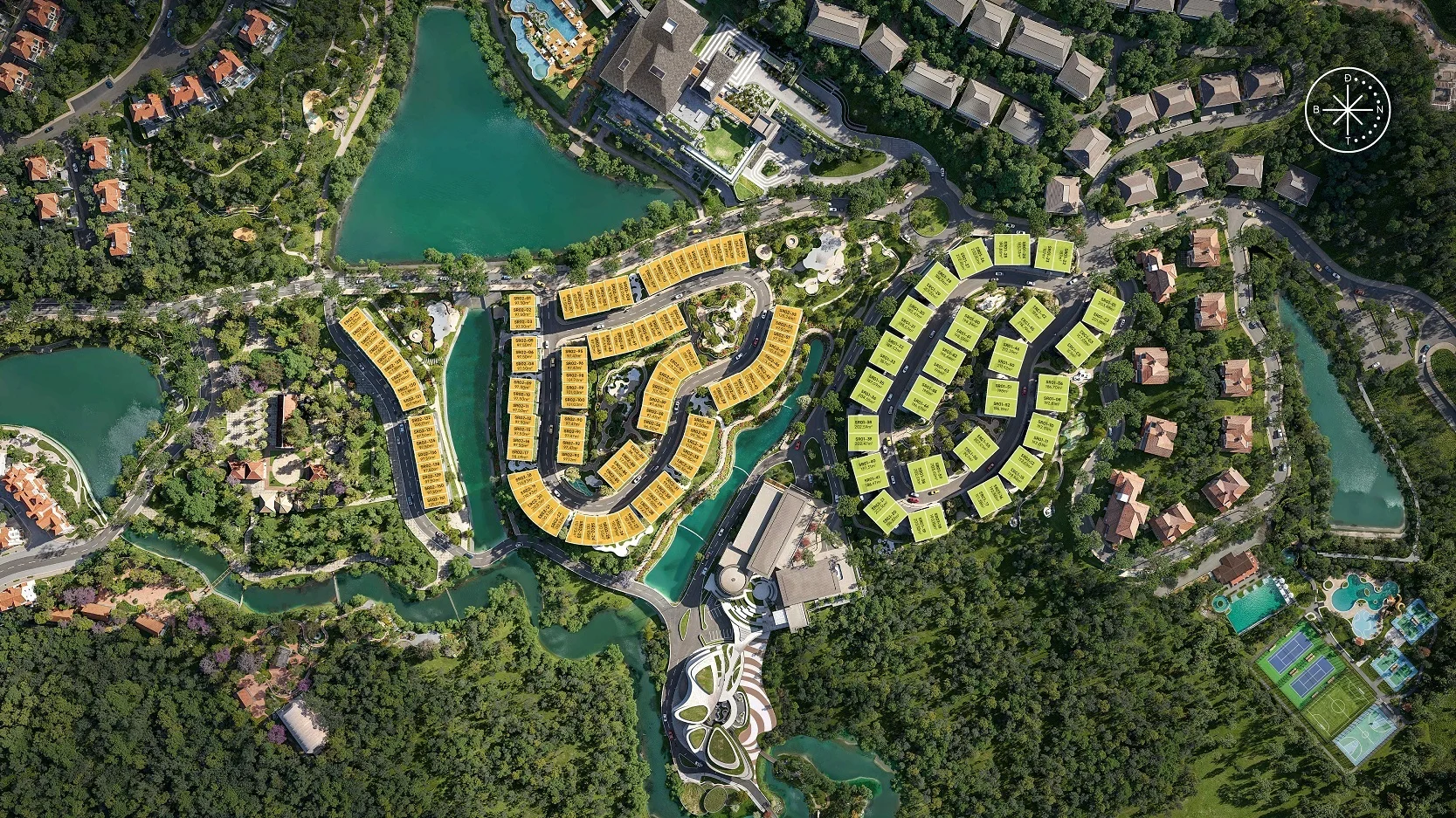 Mặt bằng phân khu Spring Residences Thanh Xuan Valley — biệt thự liền kề và song lập gated community